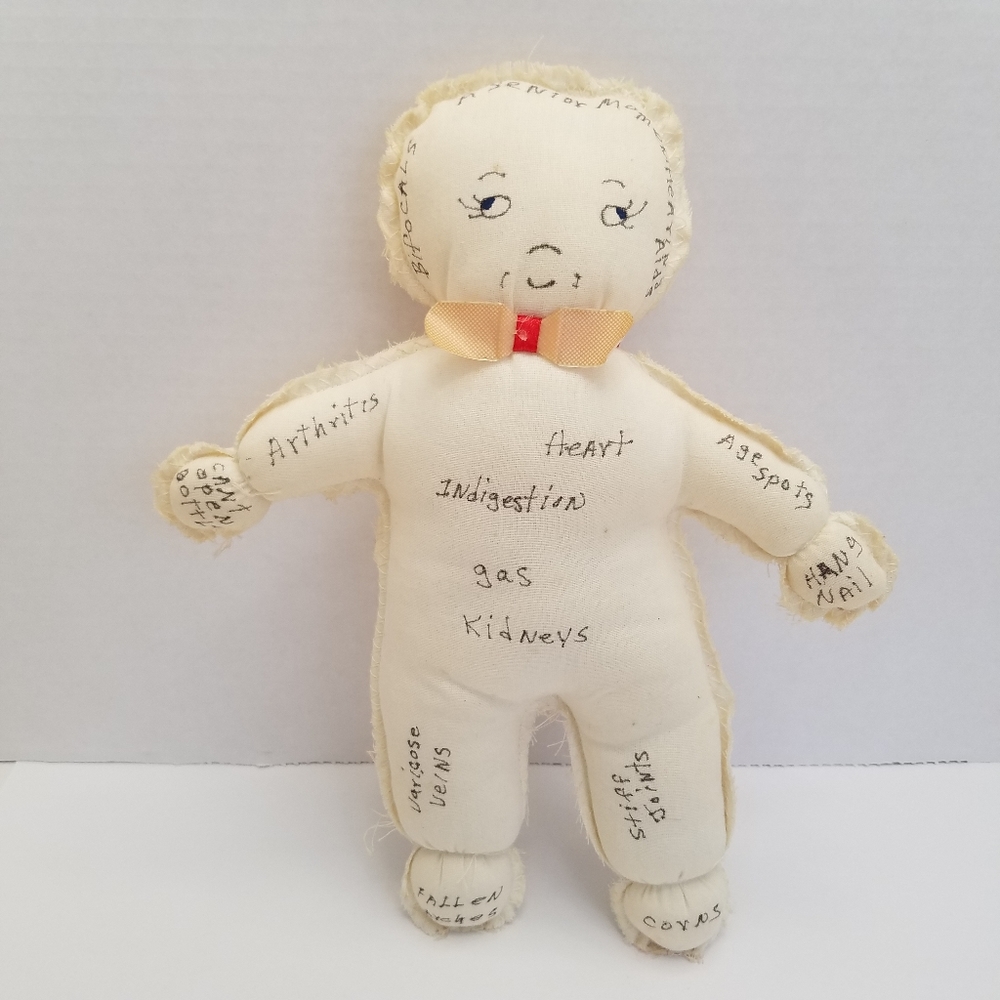 VTG Handmade VooDoo Doll Over The Hill Novelty